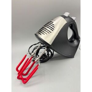 Hamilton Beach 62645 6-Speed Hand Mixer Red Silicone Beaters